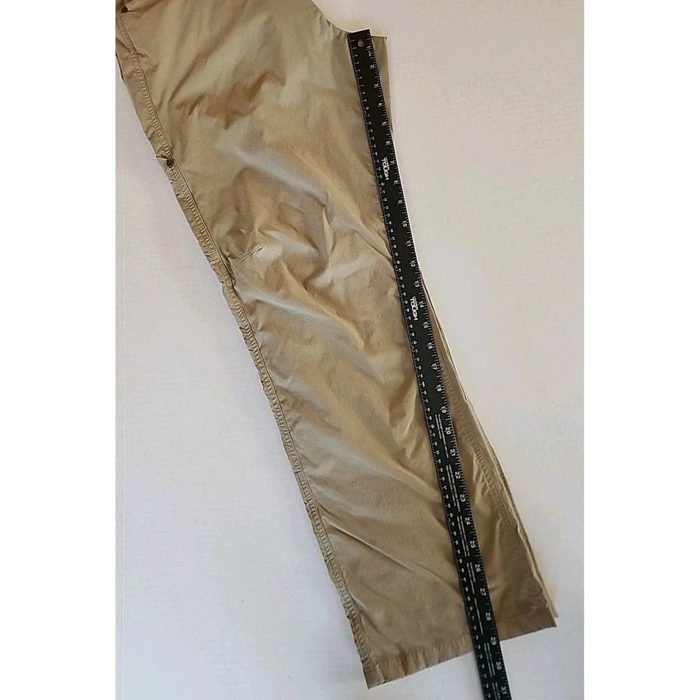 LL Bean Mens Cresta Cargo Hiking‎ Pants 34x30 Water Resistant Lightweight Beige